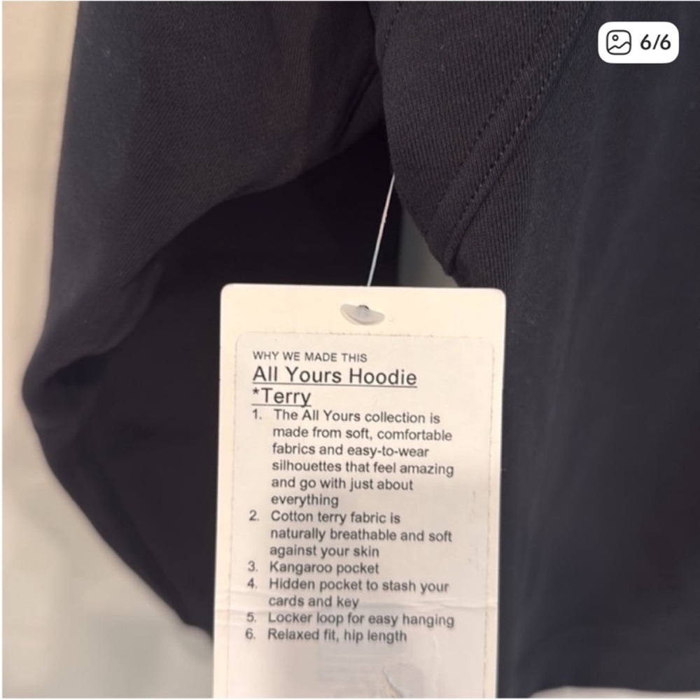 Lululemon All Yours Hoodie French Terry - Picture 4 of 4